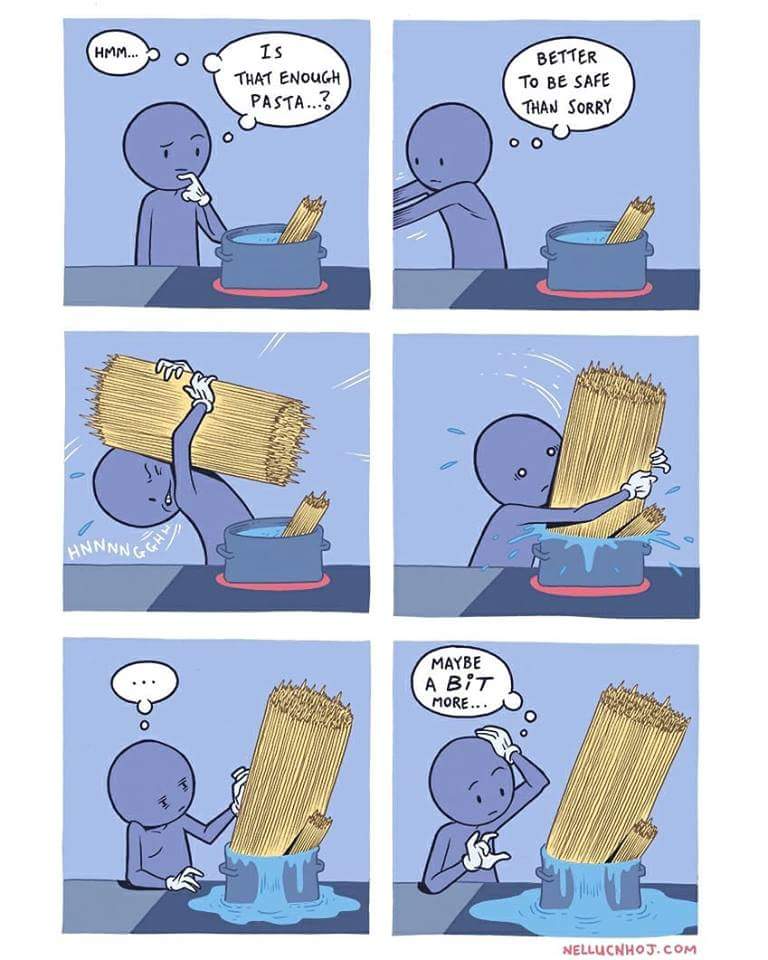Portionsgröße bei Pasta