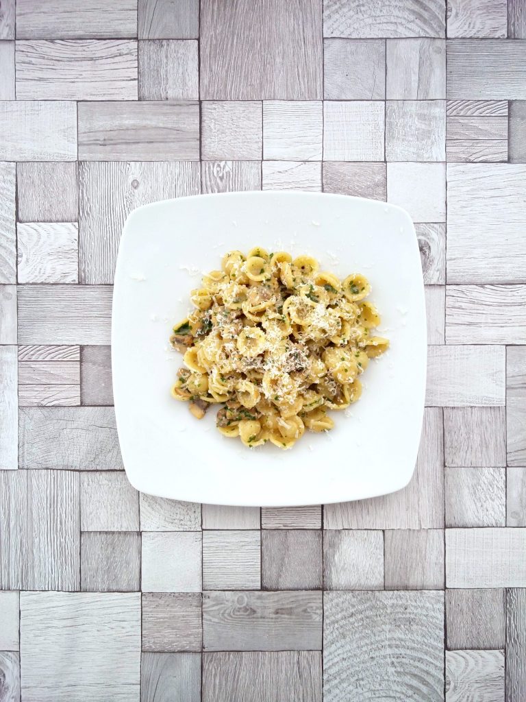 Carbonara mit Pilzen