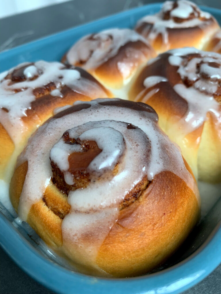 Die Zimtschnecken aus nächster Nähe